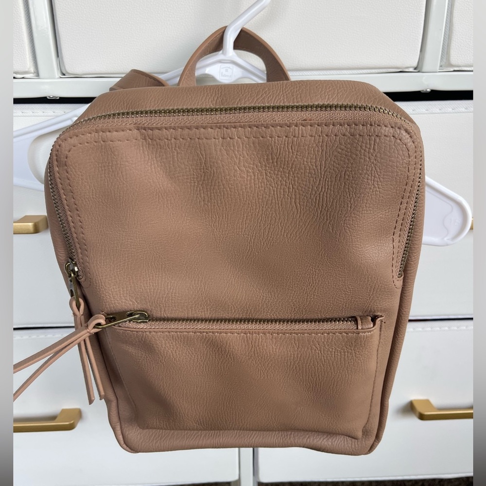TARGET - Beige Mini Backpack - 11” (Like New)